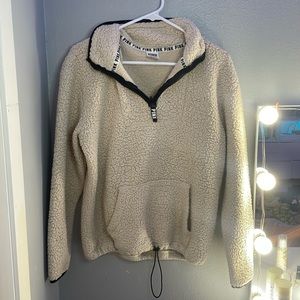 PINK Victorias Secret size XS zip Sherpa jacket
